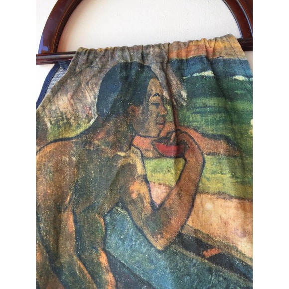 Unique PAUL GAUGUIN Art Painting Canvas Denim Tote Bag Purse - Picture 2 of 6